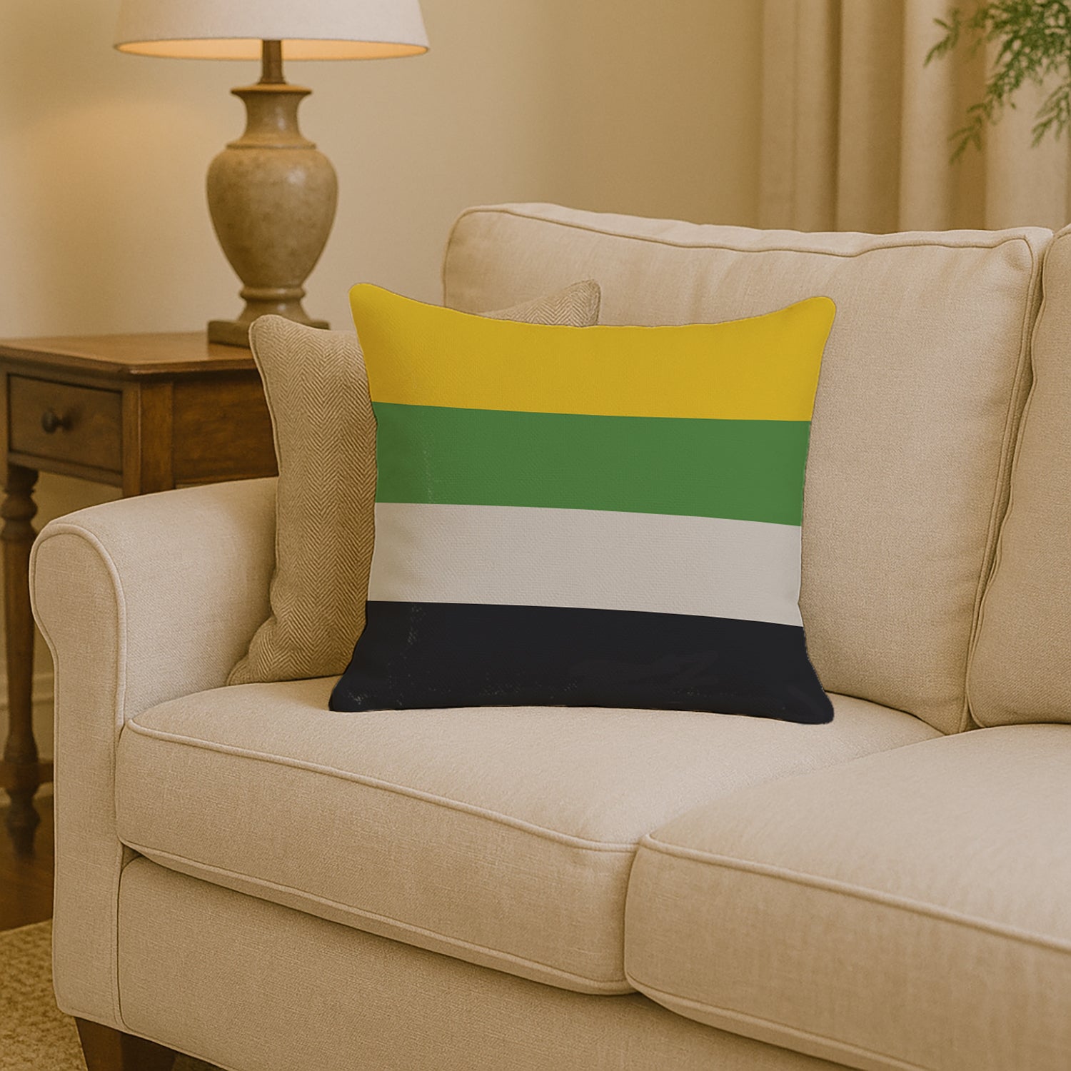 Skiliosexual Pride Decorative Throw Pillow 14x14 Indoor Outdoor Accent Cushion, Fabric Cover with Insert for Sofa, Bed, Porch & Living Room