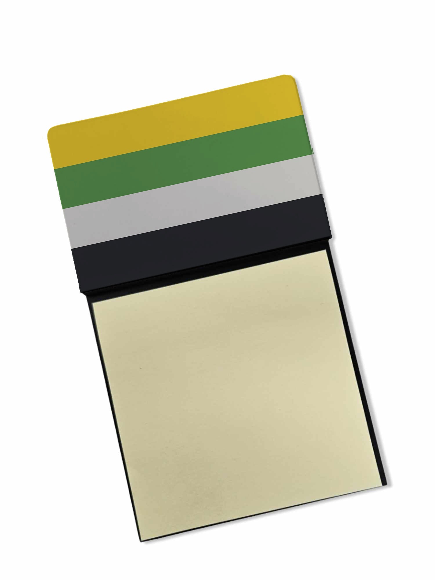 Skiliosexual Pride Watercolor Sticky Note Holder Refillable Dispenser Desk Accessory 3x3 Pad Gift