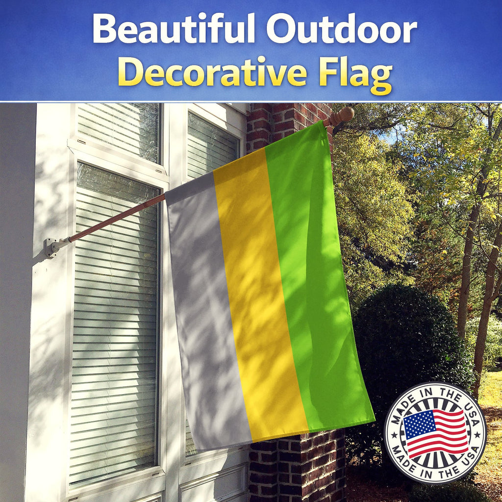 Lithromantic Pride House Flag 28x40 Porch Sleeve Pole Decorative Outside Yard Banner Artwork Wall Hanging, Polyester