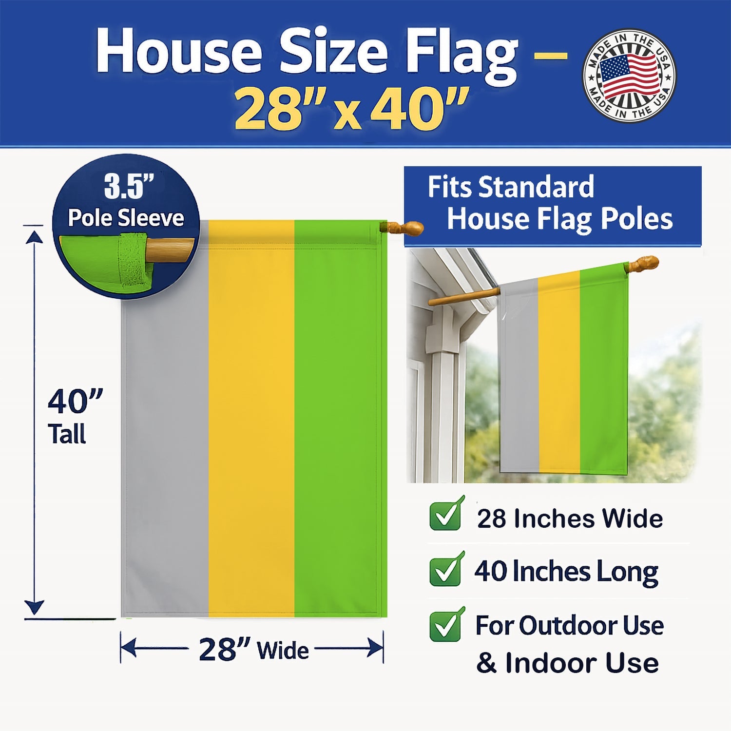 Lithromantic Pride House Flag 28x40 Porch Sleeve Pole Decorative Outside Yard Banner Artwork Wall Hanging, Polyester