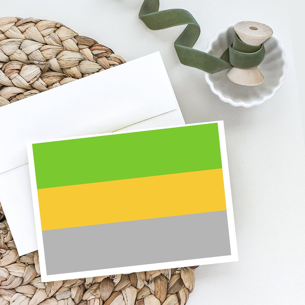 Lithromantic Pride Greeting Cards Pack of 8 Blank Cards with Envelopes Whimsical A7 Size 5x7