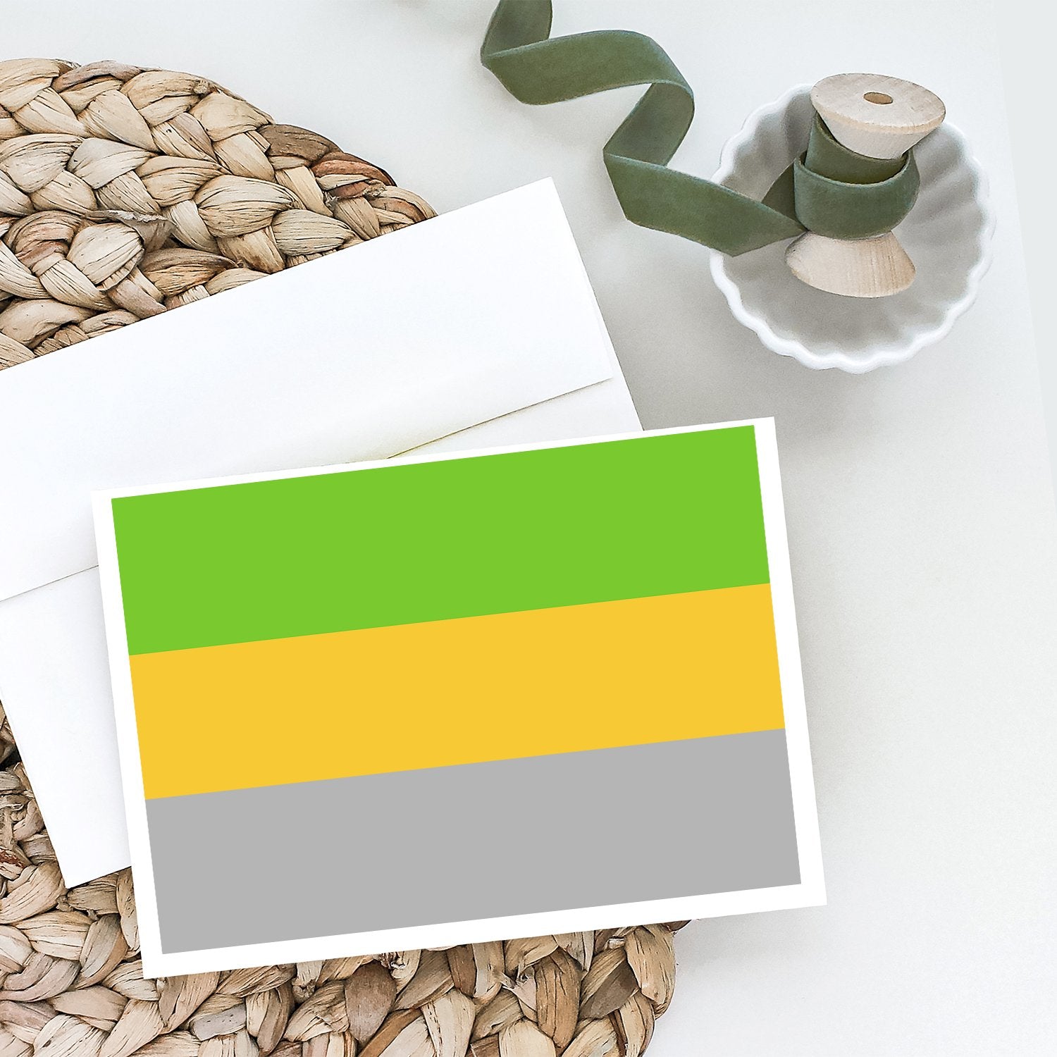 Lithromantic Pride Greeting Cards Pack of 8 Blank Cards with Envelopes Whimsical A7 Size 5x7