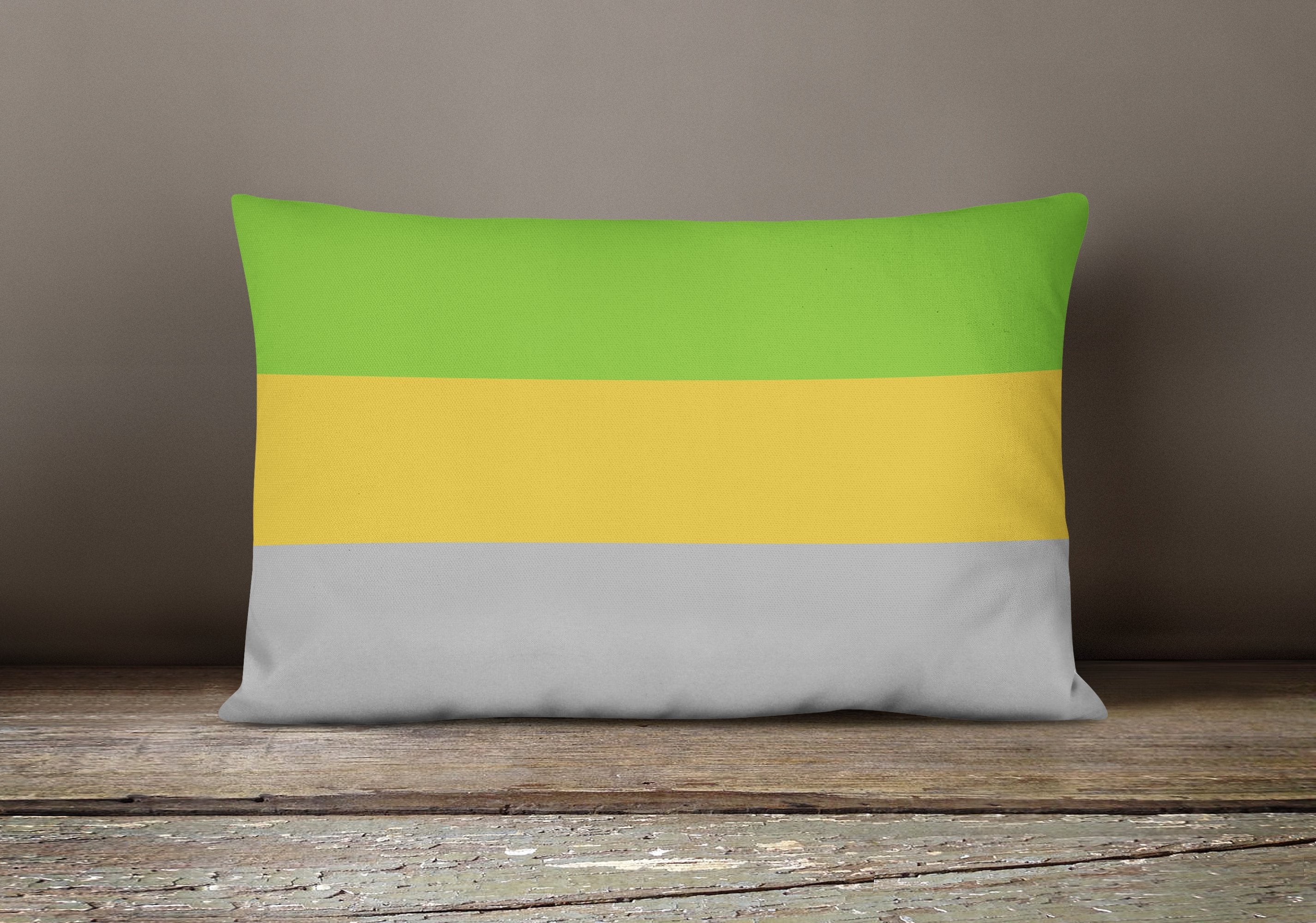 Lithromantic Pride Decorative Throw Pillow 12x16 Indoor Outdoor Accent Cushion, Fabric Cover with Insert for Sofa, Bed, Porch & Living Room