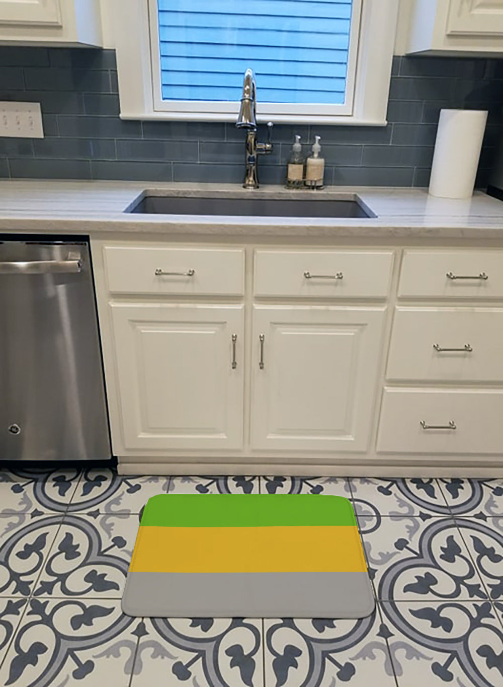 Lithromantic Pride Memory Foam Kitchen Mat Machine Washable Anti-Fatigue Cushion Comfort Bath or Kitchen Rug
