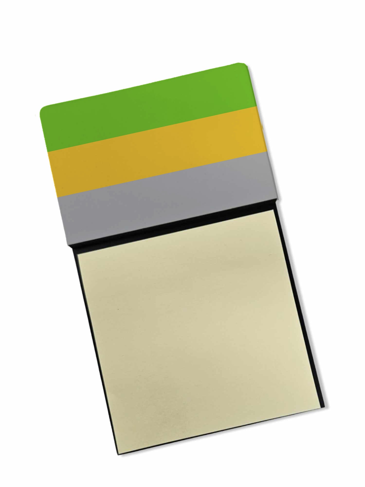 Lithromantic Pride Watercolor Sticky Note Holder Refillable Dispenser Desk Accessory 3x3 Pad Gift