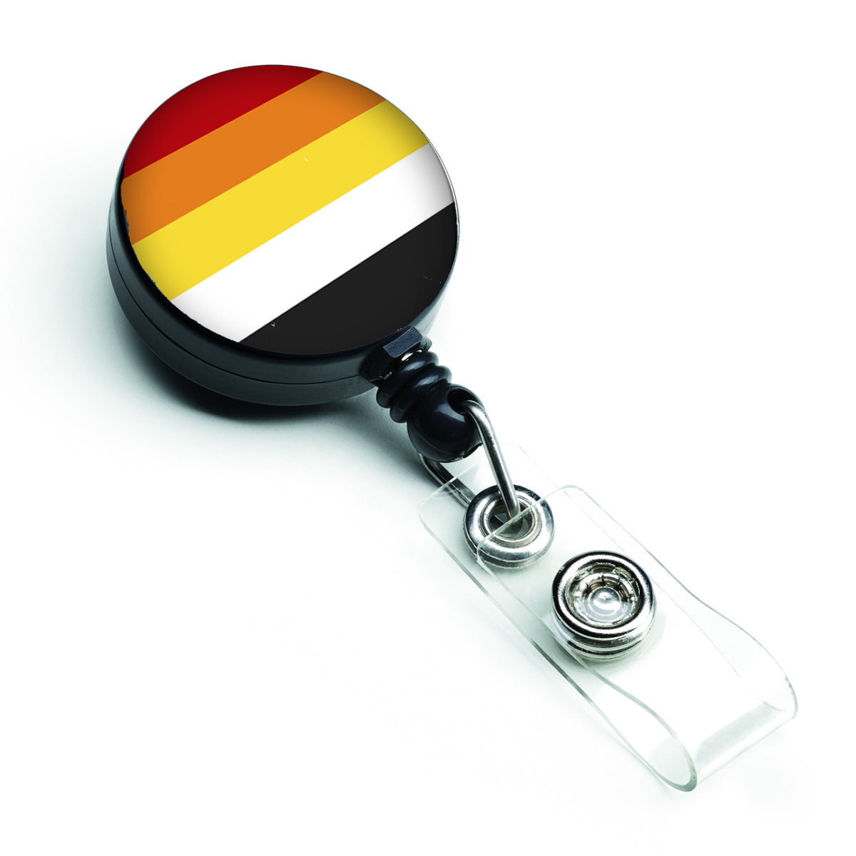 Lithsexual Pride Retractable Badge Reel for Nurses ID Badge Holder with Clip Retractable Employee Badge Holder, Belt Clip