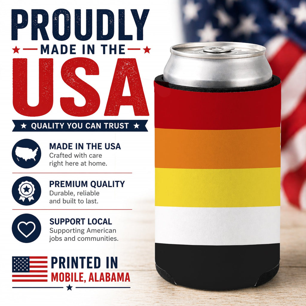 Lithsexual Pride Can or Bottle Hugger Cooler Sleeve for Standard 12 oz Cans, Insulated Foam Beer & Soda Can Hugger Reusable