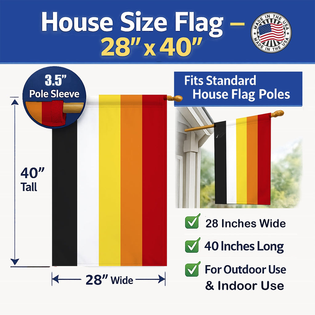 Lithsexual Pride House Flag 28x40 Porch Sleeve Pole Decorative Outside Yard Banner Artwork Wall Hanging, Polyester
