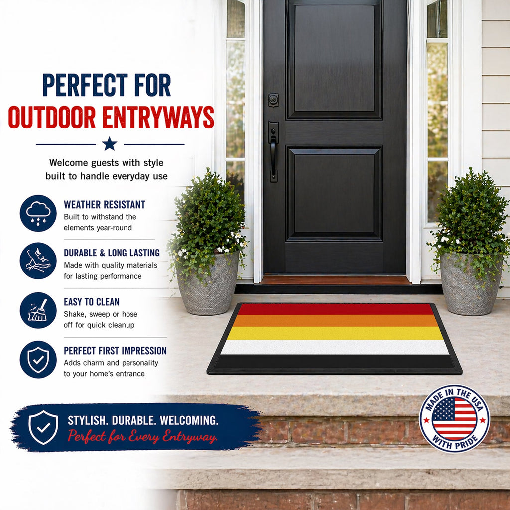 Lithsexual Pride Doormat Indoor Outdoor 24H X 36W Front Door Mat Rugs for Entryway, Non Slip Washable Low Pile,