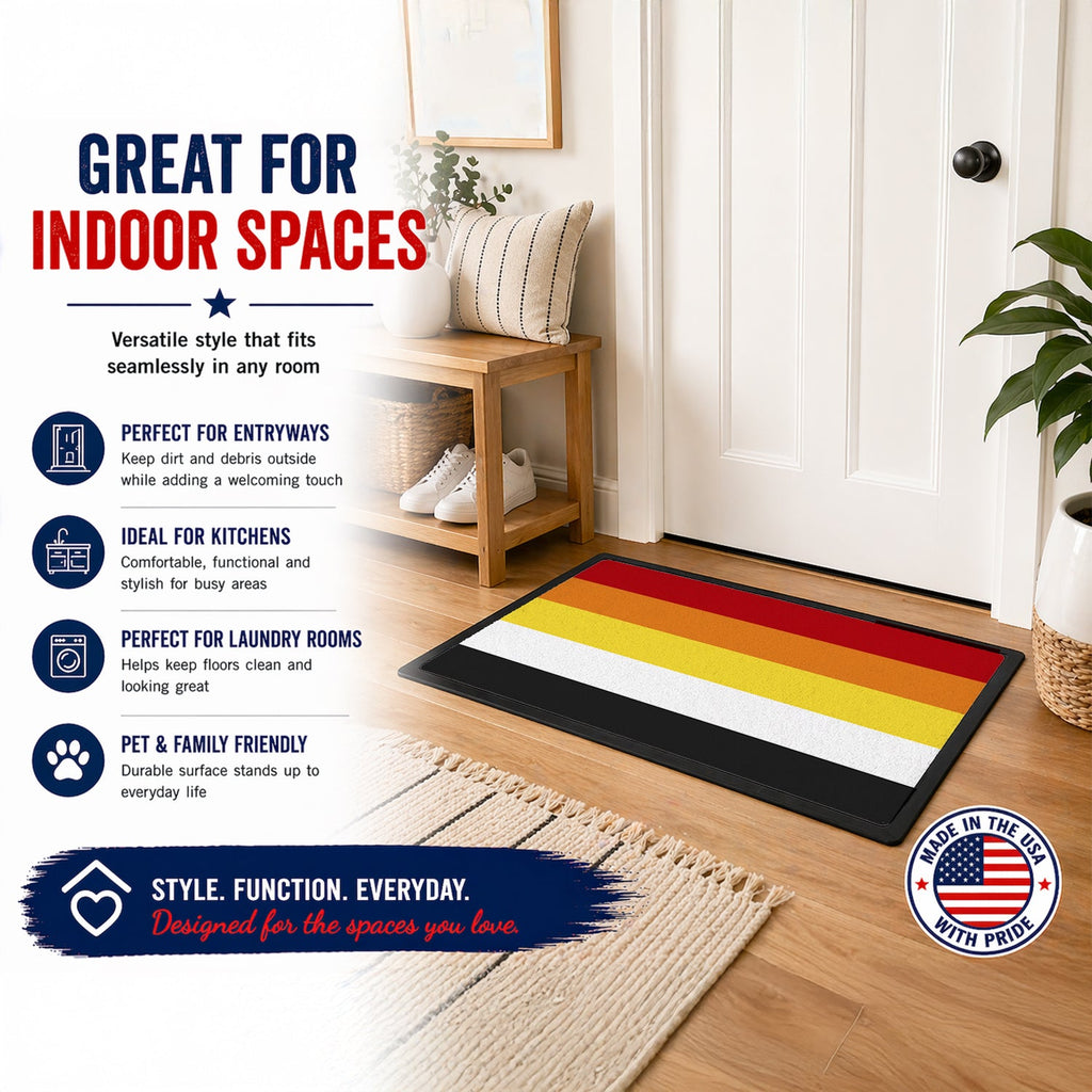 Lithsexual Pride Doormat Indoor Outdoor 18H X 27W Front Door Mat Rugs for Entryway, Non Slip Washable