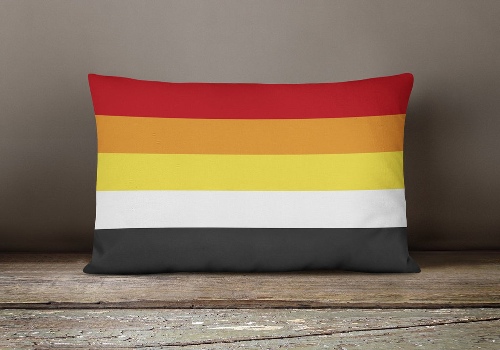 Lithsexual Pride Decorative Throw Pillow 12x16 Indoor Outdoor Accent Cushion, Fabric Cover with Insert for Sofa, Bed, Porch & Living Room