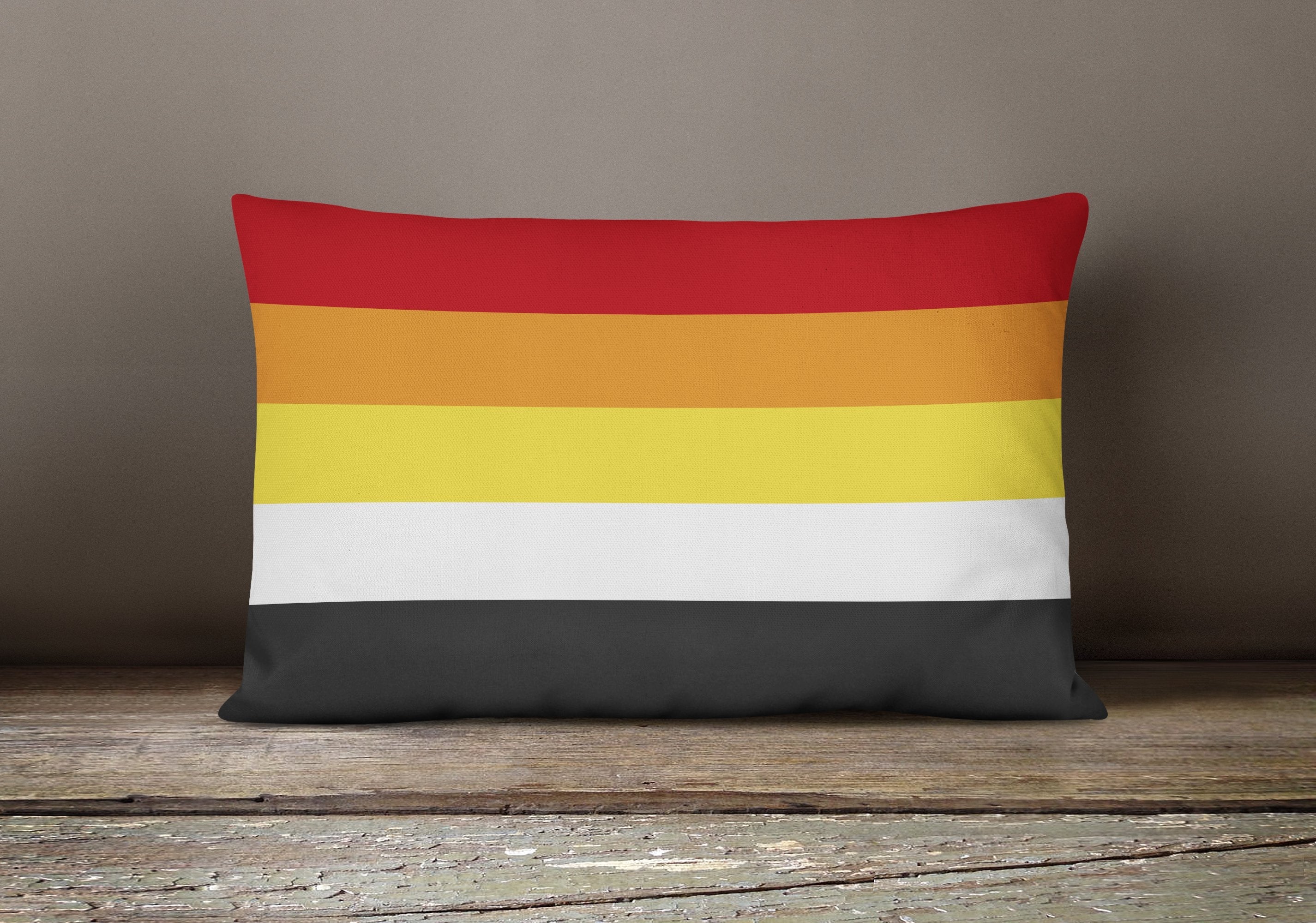 Lithsexual Pride Decorative Throw Pillow 12x16 Indoor Outdoor Accent Cushion, Fabric Cover with Insert for Sofa, Bed, Porch & Living Room