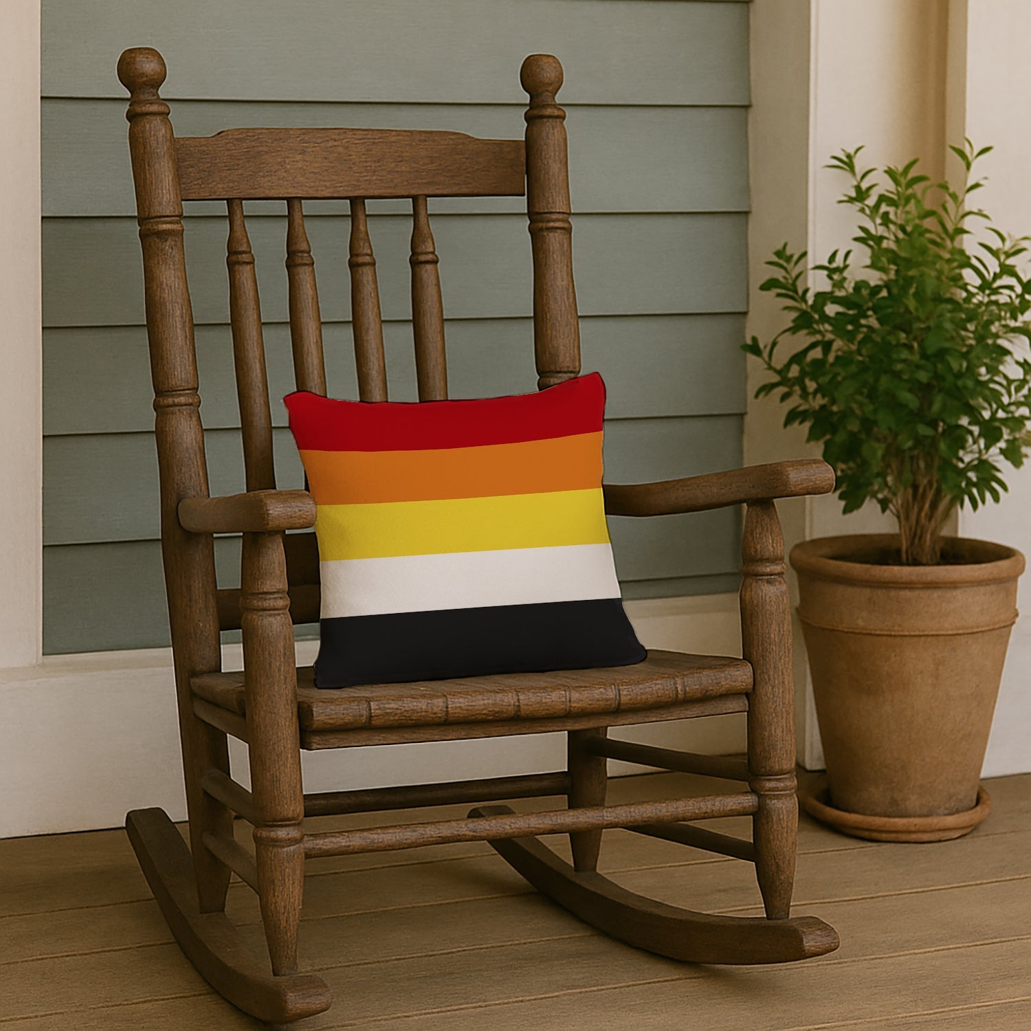 Lithsexual Pride Decorative Throw Pillow 14x14 Indoor Outdoor Accent Cushion, Fabric Cover with Insert for Sofa, Bed, Porch & Living Room
