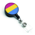 Pansexual Pride Retractable Badge Reel for Nurses ID Badge Holder with Clip Retractable Employee Badge Holder, Belt Clip