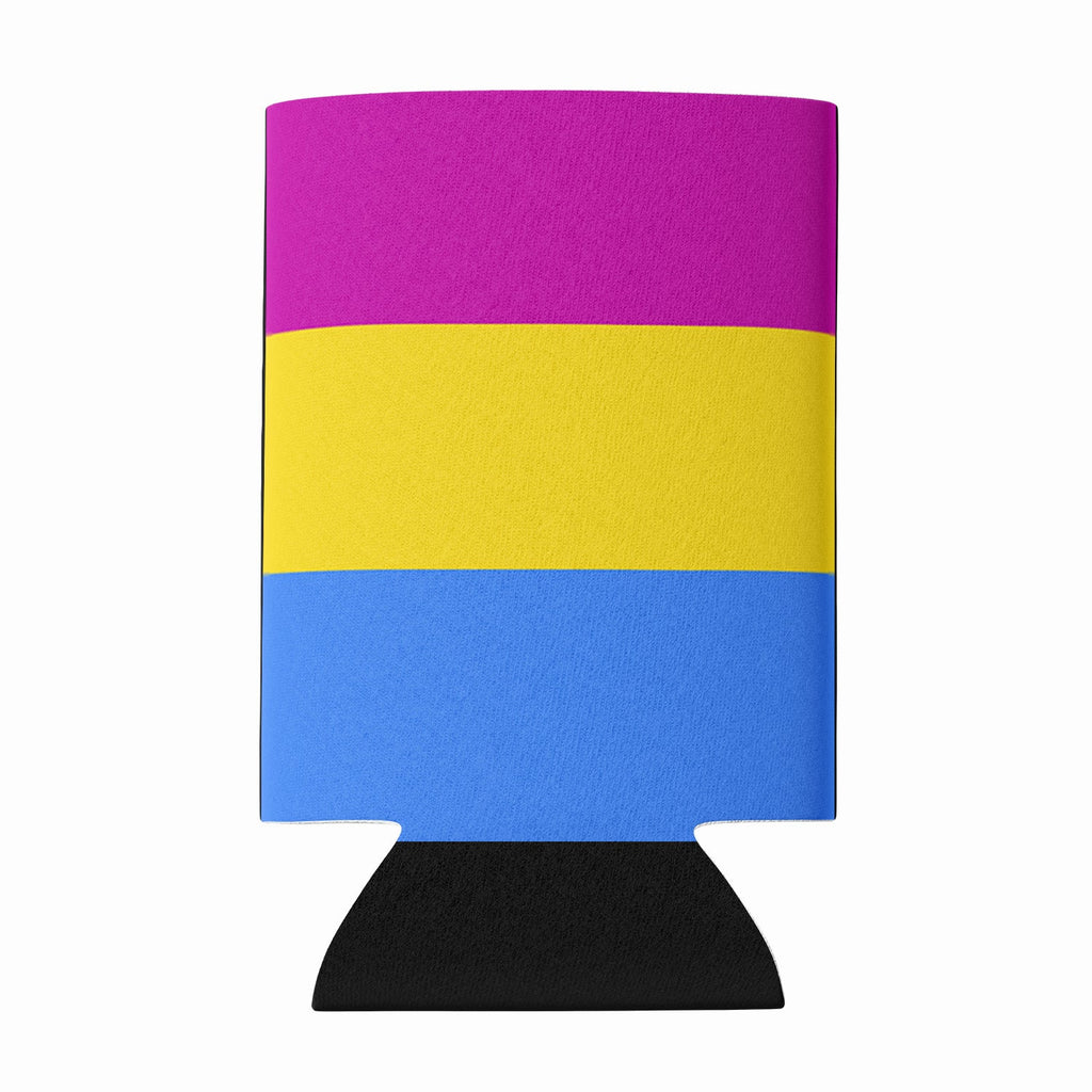 Pansexual Pride Can or Bottle Hugger Cooler Sleeve for Standard 12 oz Cans, Insulated Foam Beer & Soda Can Hugger Reusable