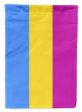 Pansexual Pride House Flag 28x40 Porch Sleeve Pole Decorative Outside Yard Banner Artwork Wall Hanging, Polyester