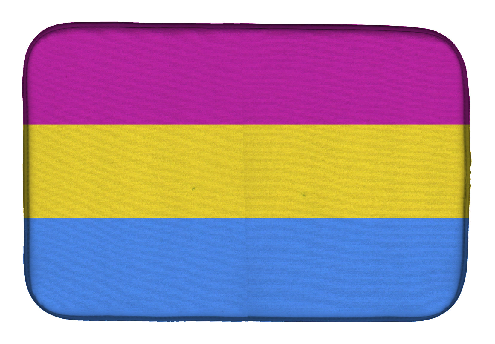 Pansexual Pride Dish Drying Mat Absorbent Dish Drying Mat Pad for Kitchen Counter Dish Drainer Mat for Countertop, 14 x 21", Multicolor