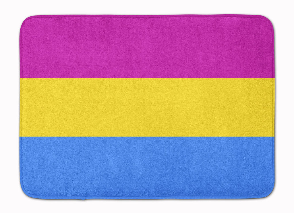 Pansexual Pride Memory Foam Kitchen Mat Machine Washable Anti-Fatigue Cushion Comfort Bath or Kitchen Rug