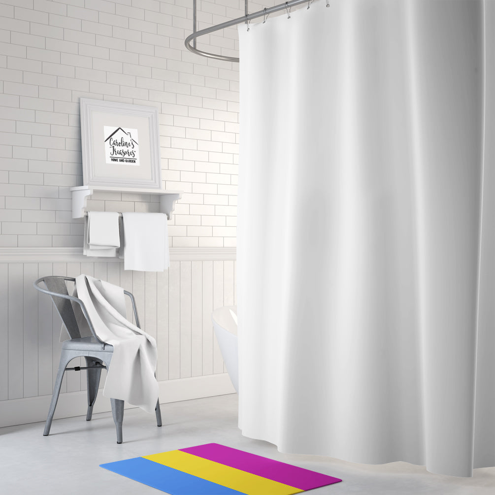 Pansexual Pride Memory Foam Kitchen Mat Machine Washable Anti-Fatigue Cushion Comfort Bath or Kitchen Rug