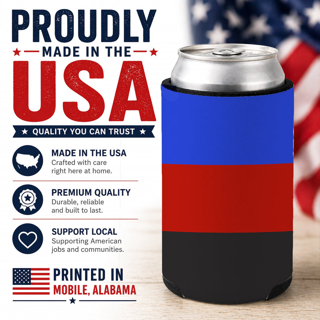 Polyamorous Pride Can or Bottle Hugger Cooler Sleeve for Standard 12 oz Cans, Insulated Foam Beer & Soda Can Hugger Reusable