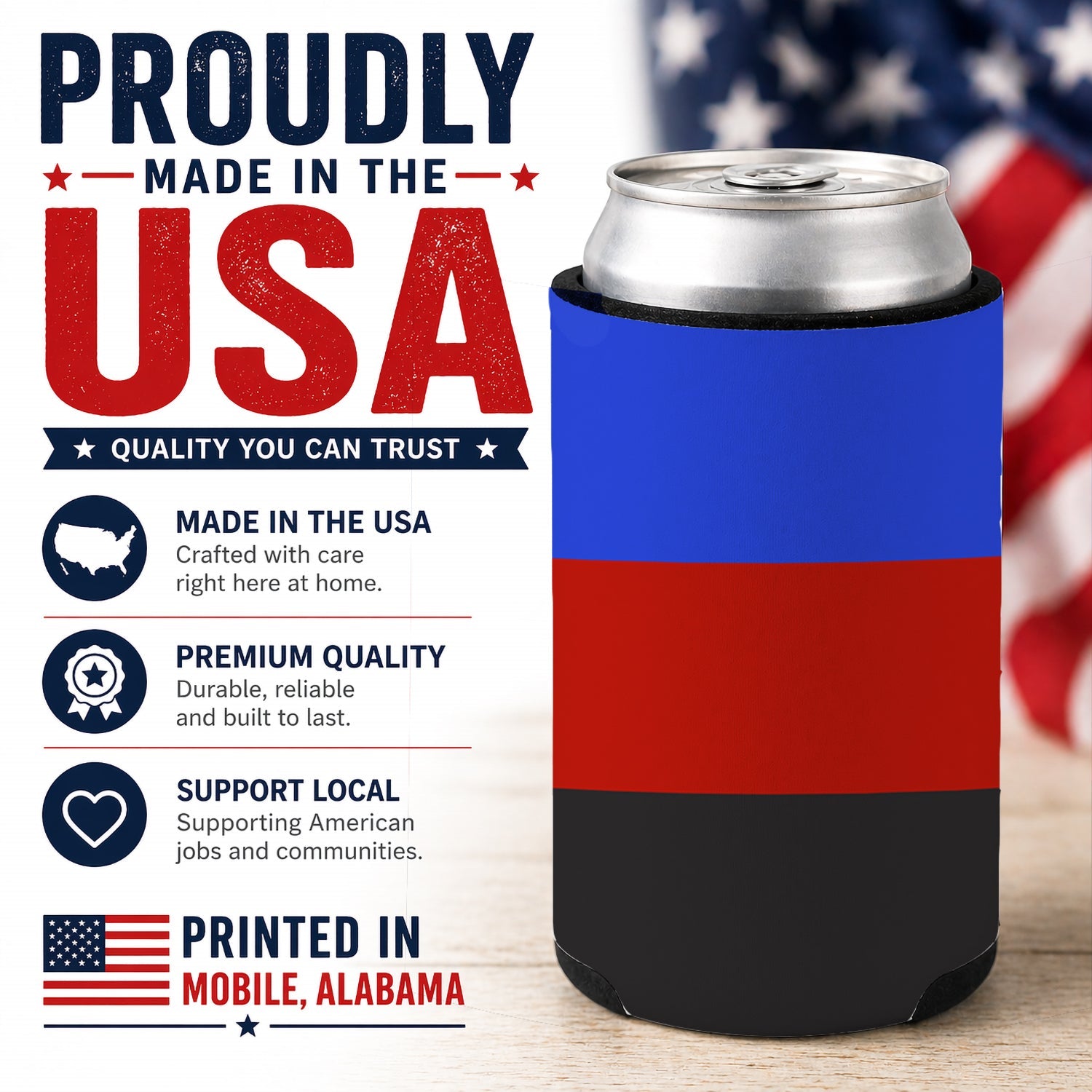 Polyamorous Pride Can or Bottle Hugger Cooler Sleeve for Standard 12 oz Cans, Insulated Foam Beer & Soda Can Hugger Reusable