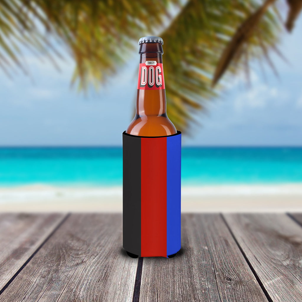 Polyamorous Pride Slim Can Hugger , Insulated Foam Hugger for 12 oz Slim Cans, Beer Bottles & Water Bottles, Printed in USA