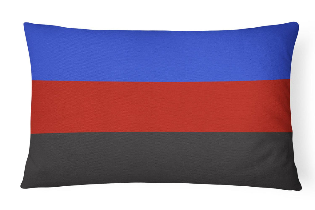 Polyamorous Pride Decorative Throw Pillow 12x16 Indoor Outdoor Accent Cushion, Fabric Cover with Insert for Sofa, Bed, Porch & Living Room