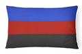 Polyamorous Pride Decorative Throw Pillow 12x16 Indoor Outdoor Accent Cushion, Fabric Cover with Insert for Sofa, Bed, Porch & Living Room