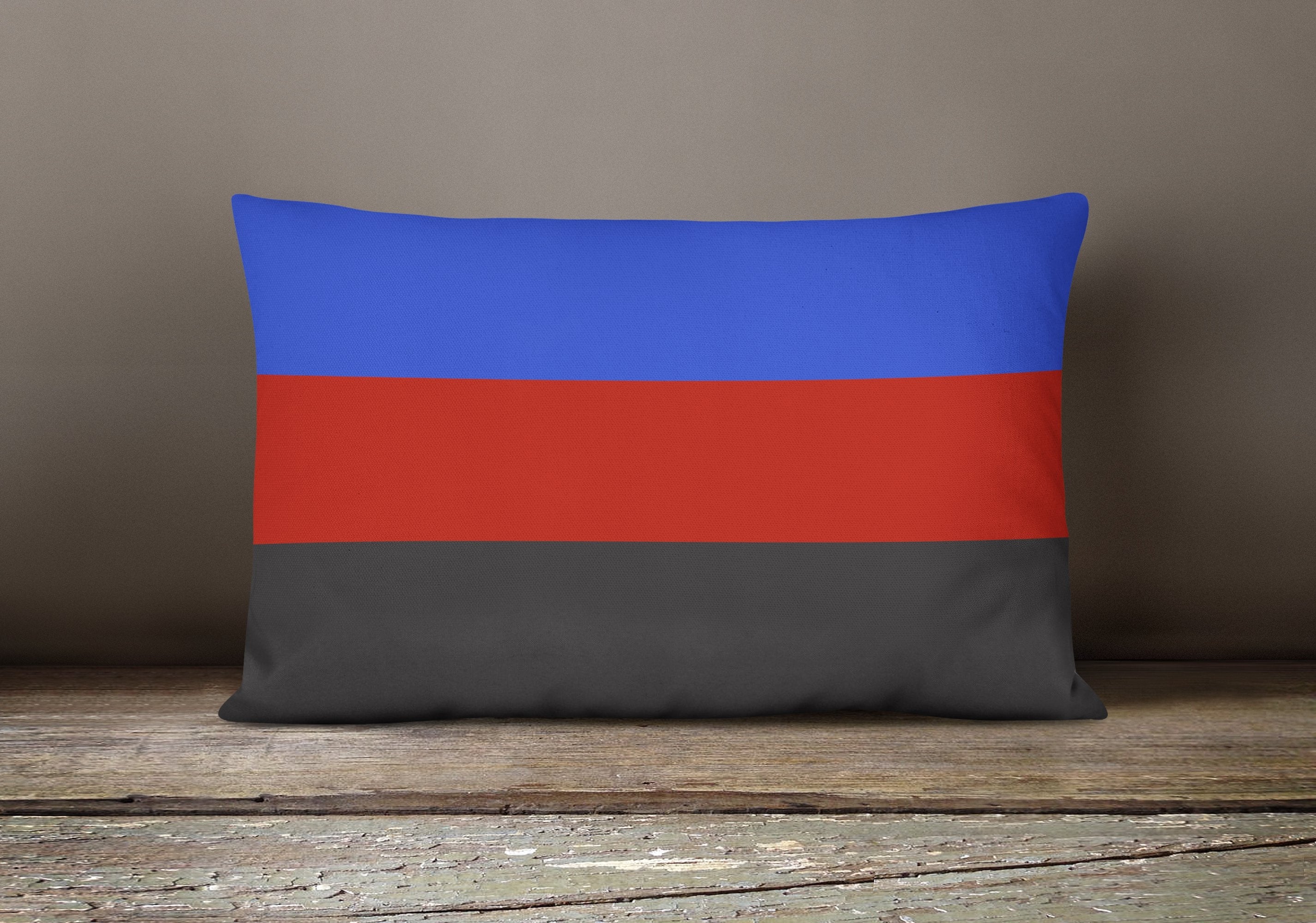 Polyamorous Pride Decorative Throw Pillow 12x16 Indoor Outdoor Accent Cushion, Fabric Cover with Insert for Sofa, Bed, Porch & Living Room