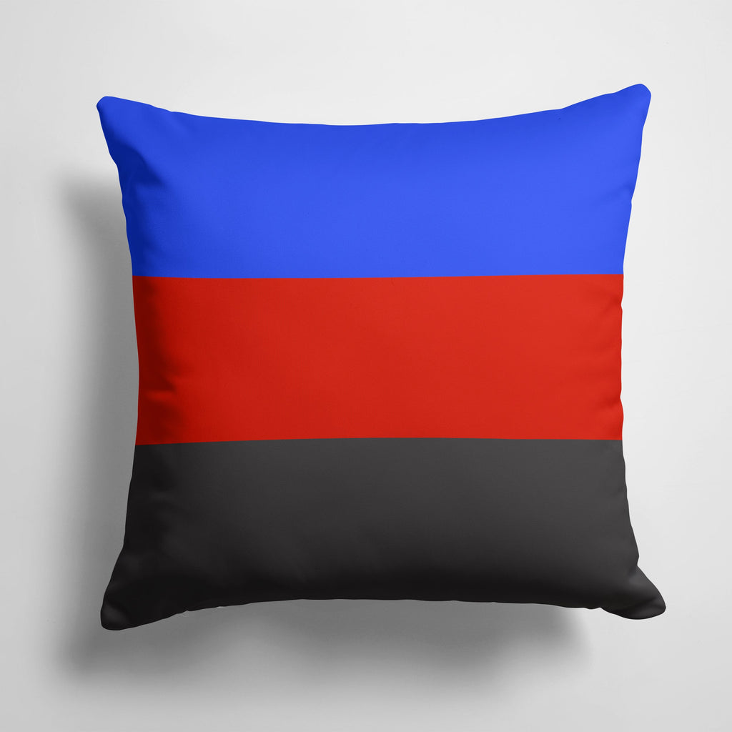 Polyamorous Pride Decorative Throw Pillow 14x14 Indoor Outdoor Accent Cushion, Fabric Cover with Insert for Sofa, Bed, Porch & Living Room