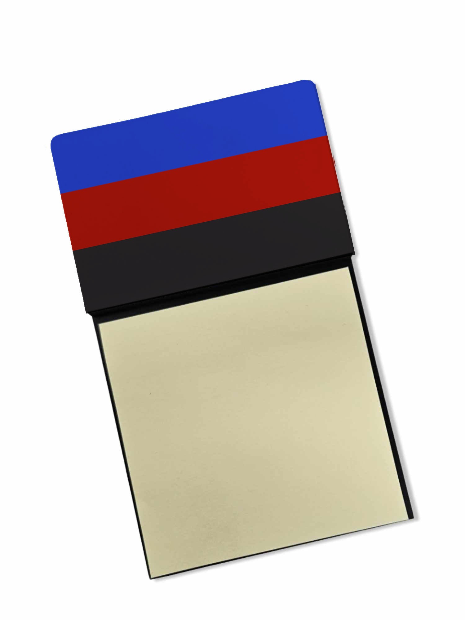 Polyamorous Pride Watercolor Sticky Note Holder Refillable Dispenser Desk Accessory 3x3 Pad Gift