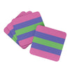 Trigender Pride Foam Coasters Set of 4 Cup Coasters for Indoor Outdoor, Tabletop Protection, Anti Slip, Mouse pad Material
