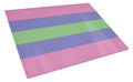 Trigender Pride Cutting Board Tempered Glass Kitchen Cutting Surface, Heat Resistant Chopping, Non-Slip Feet, Food Prep & Serving