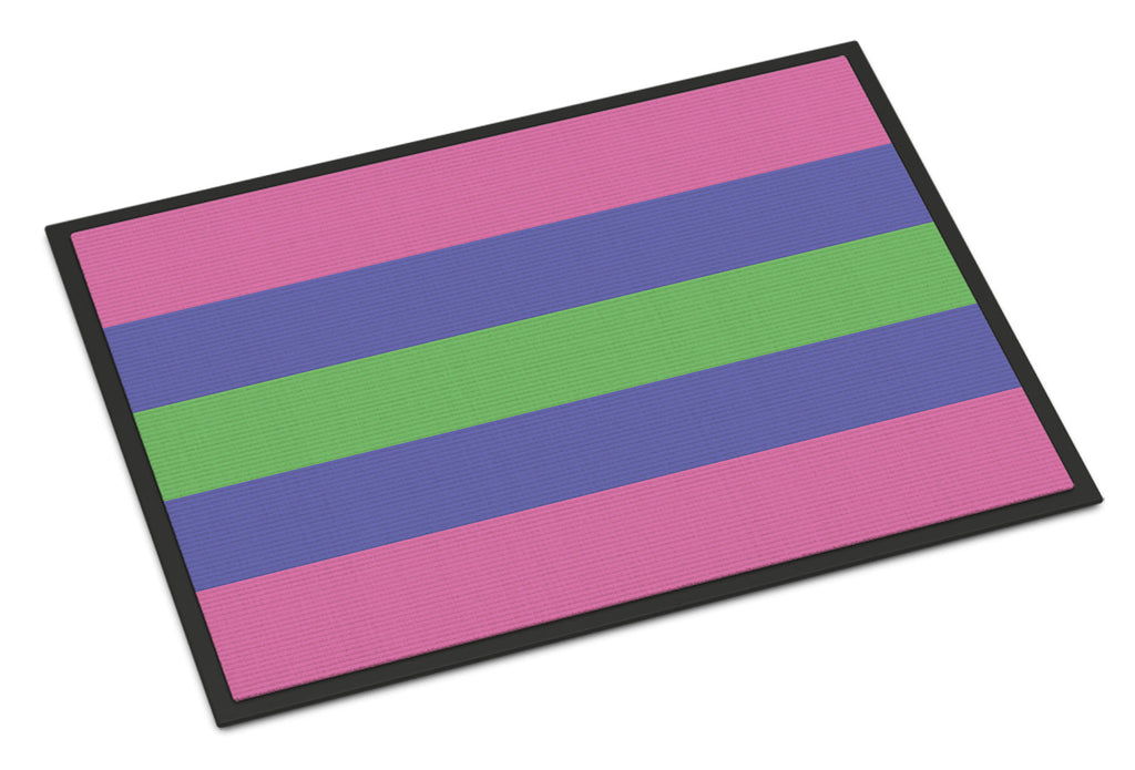Trigender Pride Doormat Indoor Outdoor 18H X 27W Front Door Mat Rugs for Entryway, Non Slip Washable