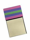 Trigender Pride Watercolor Sticky Note Holder Refillable Dispenser Desk Accessory 3x3 Pad Gift
