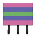 Trigender Pride Leash or Key Holder Wall Hooks, Coat Rack Wall Mount, for Hanging Keys, Towels, Aprons, Leashes