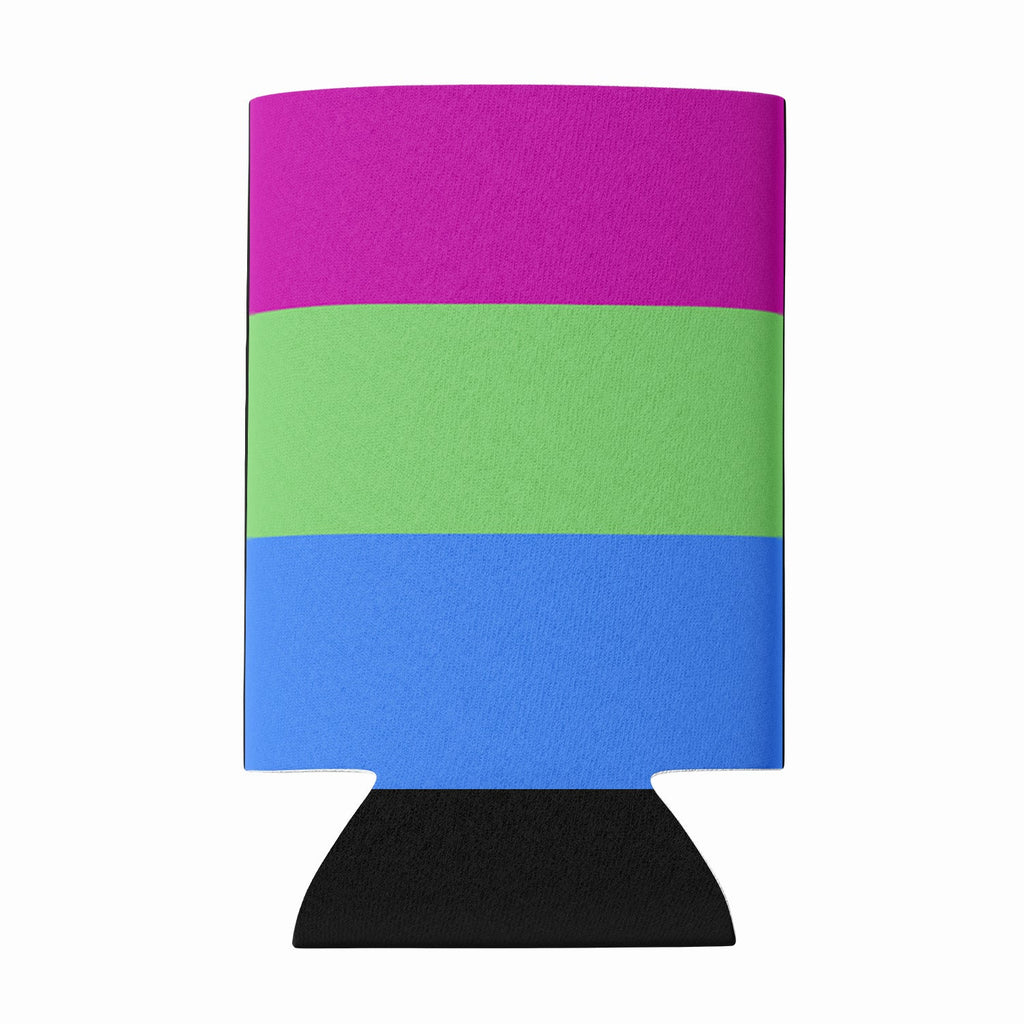 Polisexual Pride Can or Bottle Hugger Cooler Sleeve for Standard 12 oz Cans, Insulated Foam Beer & Soda Can Hugger Reusable
