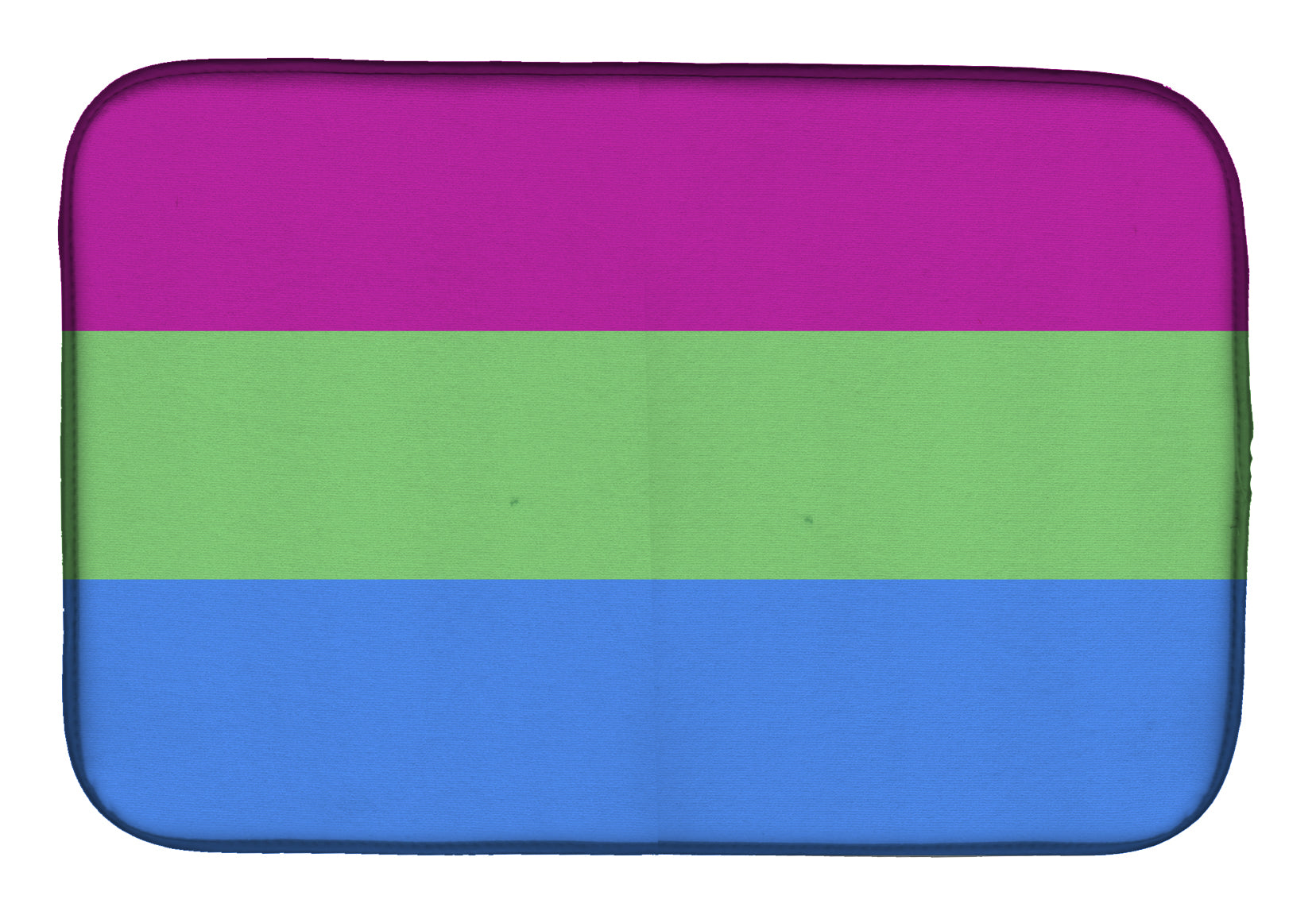 Polisexual Pride Dish Drying Mat Absorbent Dish Drying Mat Pad for Kitchen Counter Dish Drainer Mat for Countertop, 14 x 21", Multicolor