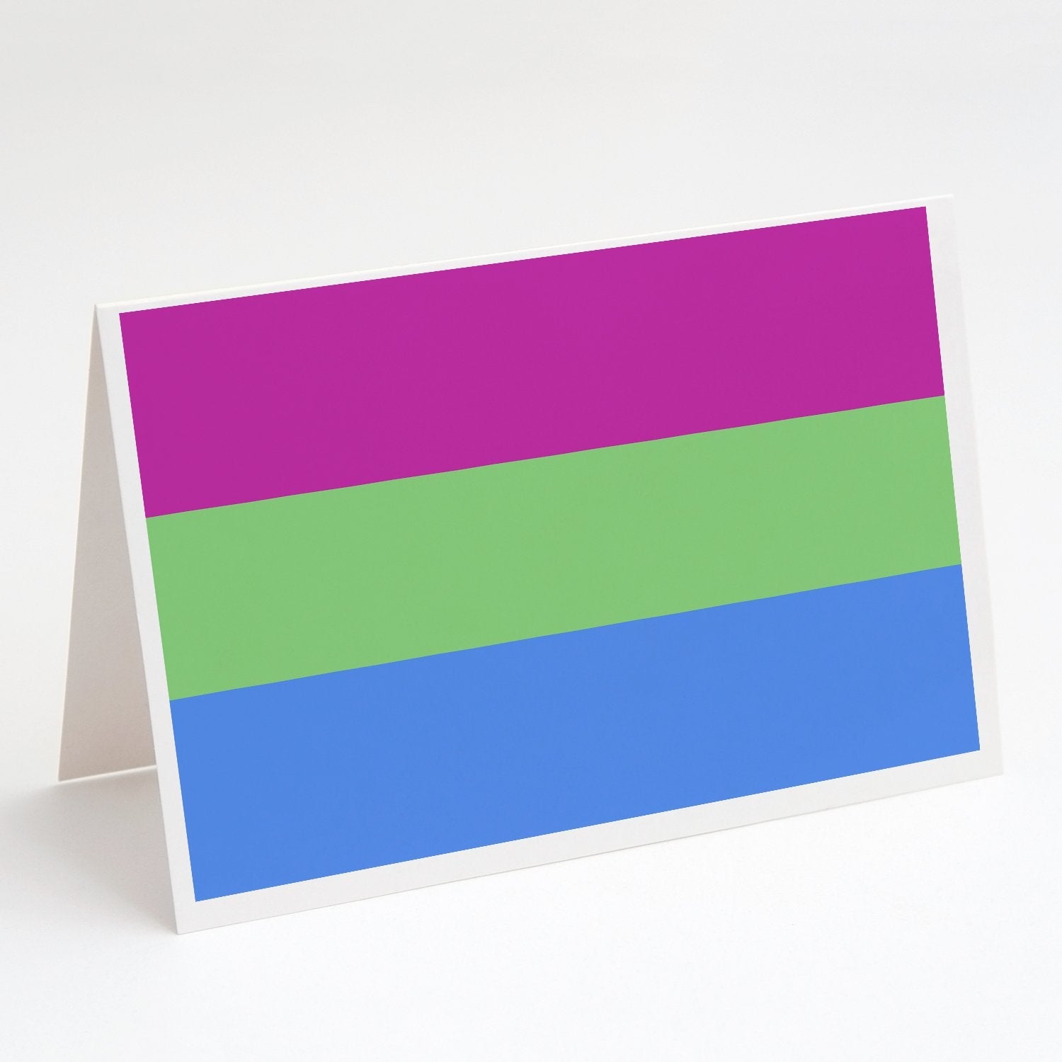 Polisexual Pride Greeting Cards Pack of 8 Blank Cards with Envelopes Whimsical A7 Size 5x7