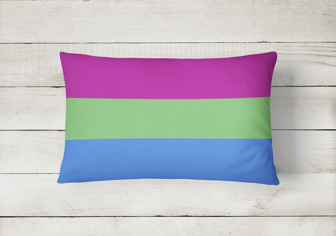 Polisexual Pride Decorative Throw Pillow 12x16 Indoor Outdoor Accent Cushion, Fabric Cover with Insert for Sofa, Bed, Porch & Living Room