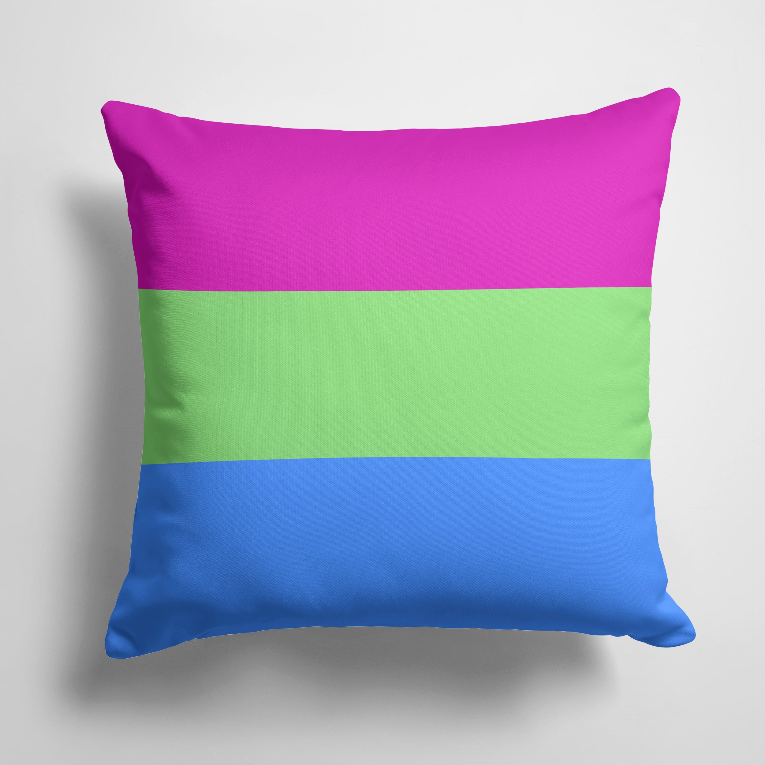 Polisexual Pride Decorative Throw Pillow 14x14 Indoor Outdoor Accent Cushion, Fabric Cover with Insert for Sofa, Bed, Porch & Living Room