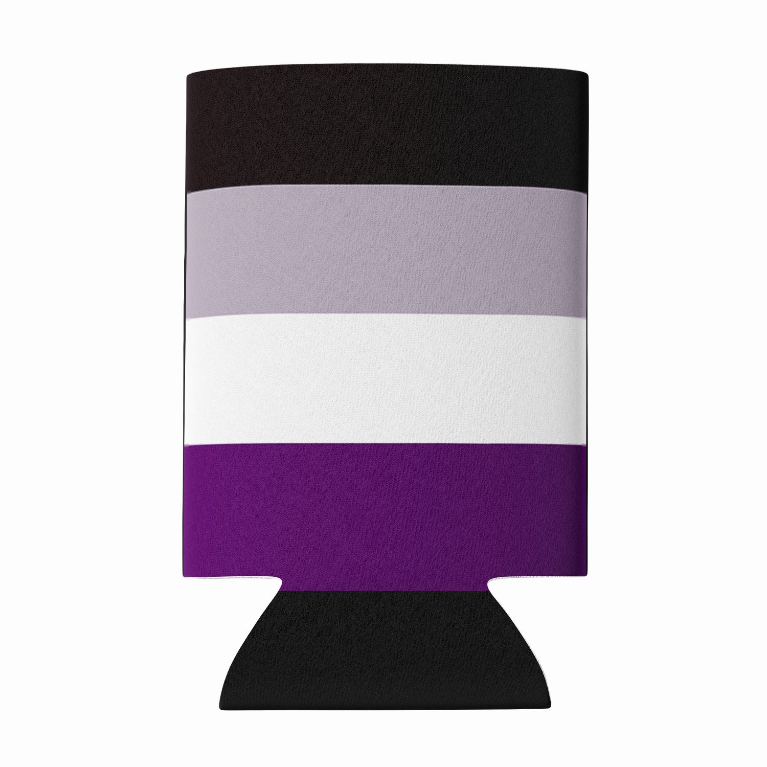 Asexual Pride Can or Bottle Hugger Cooler Sleeve for Standard 12 oz Cans, Insulated Foam Beer & Soda Can Hugger Reusable