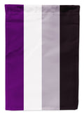 Asexual Pride House Flag 28x40 Porch Sleeve Pole Decorative Outside Yard Banner Artwork Wall Hanging, Polyester
