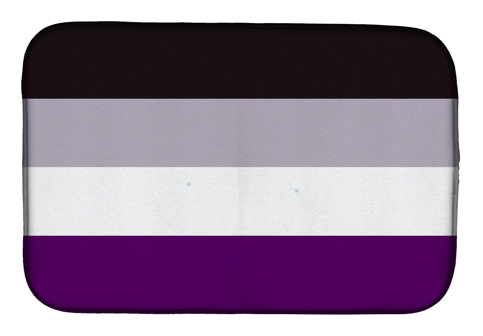 Asexual Pride Dish Drying Mat Absorbent Dish Drying Mat Pad for Kitchen Counter Dish Drainer Mat for Countertop, 14 x 21", Multicolor