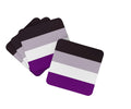 Asexual Pride Foam Coasters Set of 4 Cup Coasters for Indoor Outdoor, Tabletop Protection, Anti Slip, Mouse pad Material