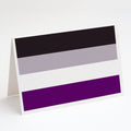 Asexual Pride Greeting Cards Pack of 8 Blank Cards with Envelopes Whimsical A7 Size 5x7