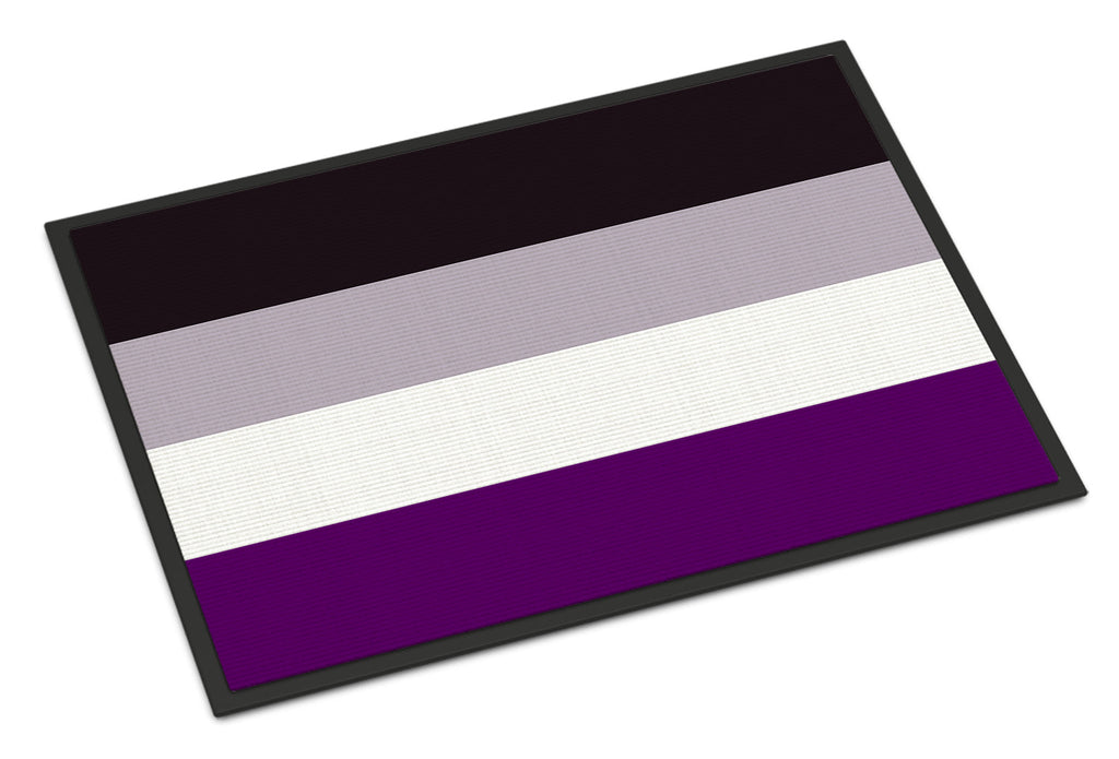 Asexual Pride Doormat Indoor Outdoor 24H X 36W Front Door Mat Rugs for Entryway, Non Slip Washable Low Pile,