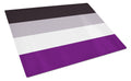 Asexual Pride Cutting Board Tempered Glass Kitchen Cutting Surface, Heat Resistant Chopping, Non-Slip Feet, Food Prep & Serving