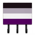 Asexual Pride Leash or Key Holder Wall Hooks, Coat Rack Wall Mount, for Hanging Keys, Towels, Aprons, Leashes