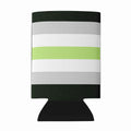 Agender Pride Can or Bottle Hugger Cooler Sleeve for Standard 12 oz Cans, Insulated Foam Beer & Soda Can Hugger Reusable